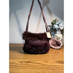 Vintage Y2K Furry Purse 
